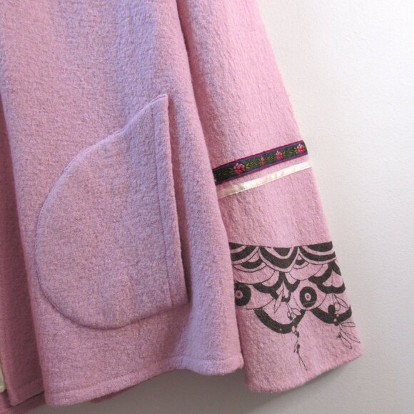 Jenifer Glasgow Wool Blend Pink Parka - Picture 3 of 7